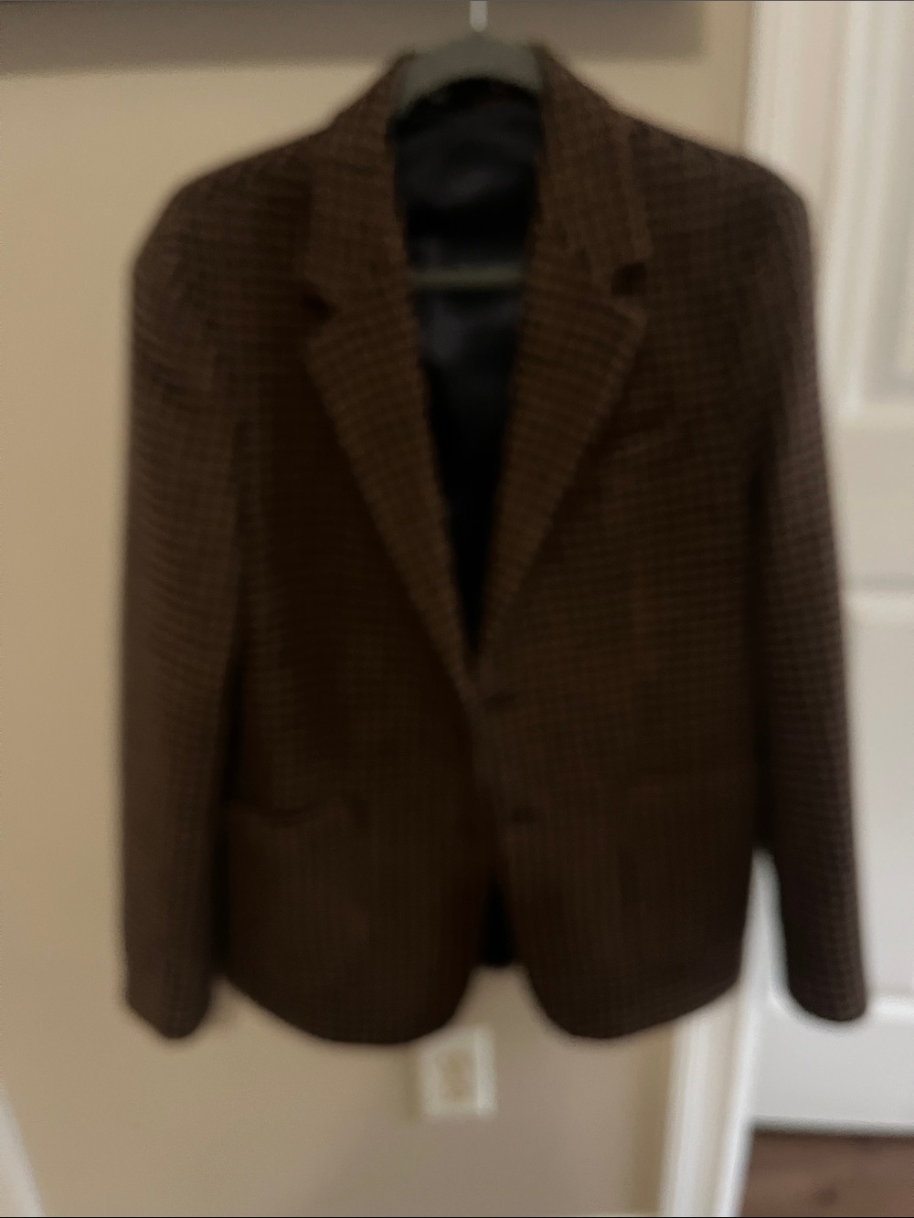 Zara Brown Houndstooth Blazer